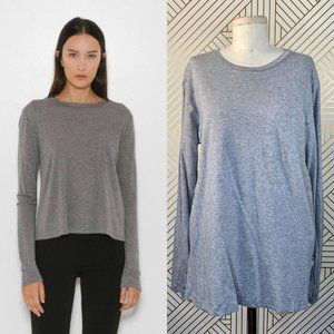 T by Alexander Wang Gray Long Sleeve Tee